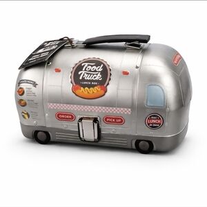 Suck UK Food Truck Lunch Box Tin Retro Camper Van Metal Lunchbox NWT